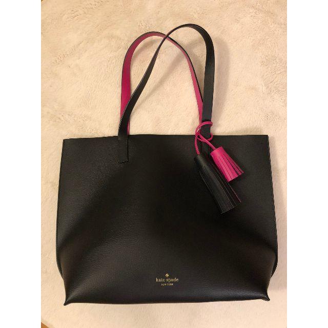 kate spade NEW YORK - ★まゆそら★【美品】Kate spade ケイトスペード ブラックトート
