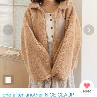 ワンアフターアナザーナイスクラップ(one after another NICE CLAUP)のniceclaupボアブルゾン(ブルゾン)