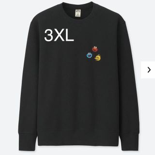 ユニクロ(UNIQLO)のUNIQLO KAWS セサミストリート 3XL スウェット ブラック(スウェット)