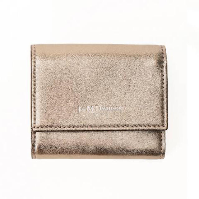 財布 J&M DAVIDSON TWO FOLD WALLET ゴールド [値下げ交渉可