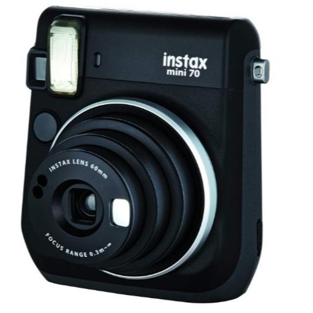 FUJIFILM インスタントカメラチェキinstax mini70 BLACK