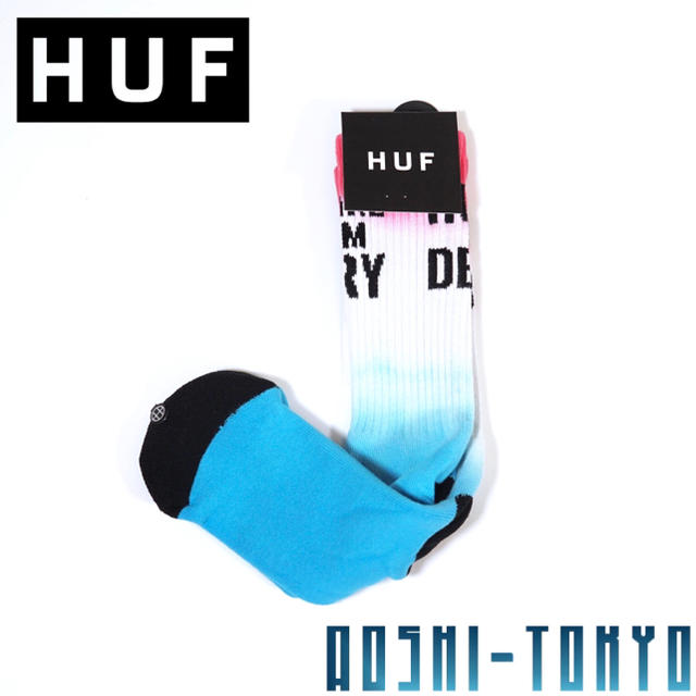 HUF(ハフ)の◆HUF MAKE EM CRY ソックス/アクアグラデーション 靴下 レディースのレッグウェア(ソックス)の商品写真