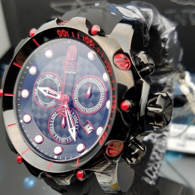 INVICTA(インビクタ)の1000M防水◆ブラックレッド◆定価約24万円◆　インビクタ◆ジェイソンテイラー メンズの時計(腕時計(アナログ))の商品写真