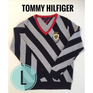 トミーヒルフィガー(TOMMY HILFIGER)のトミーヒルフィガー  vネックニット ●美品●(ニット/セーター)