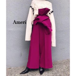 アメリヴィンテージ(Ameri VINTAGE)のameri  vintage  OBI WIDE PANTS(カジュアルパンツ)