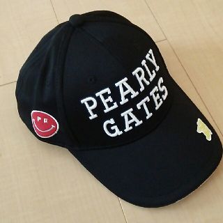 パーリーゲイツ(PEARLY GATES)のPEARLY GATES★キャップ 黒★パーリーゲイツ 帽子(その他)