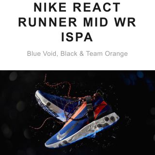 ナイキ(NIKE)のNike React Runner Mid WR ISPA Blue(スニーカー)