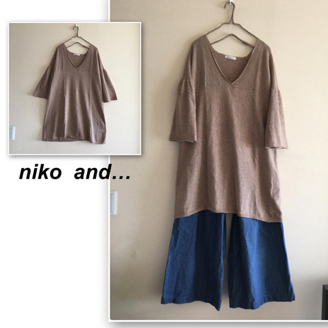 niko and...(ニコアンド)のニコアンド✨キャメルブラウンのチュニックニット レディースのトップス(チュニック)の商品写真