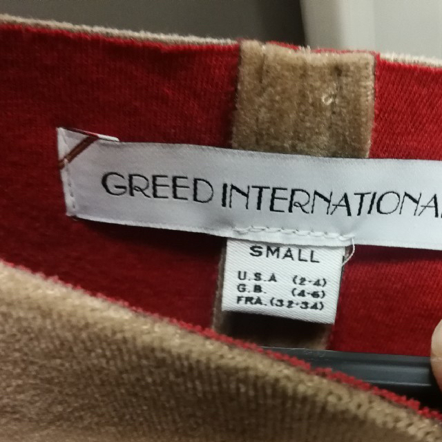 本当に信頼出来る店 底値）greed international トップス ベロアボンディング カットソー(長袖/七分)