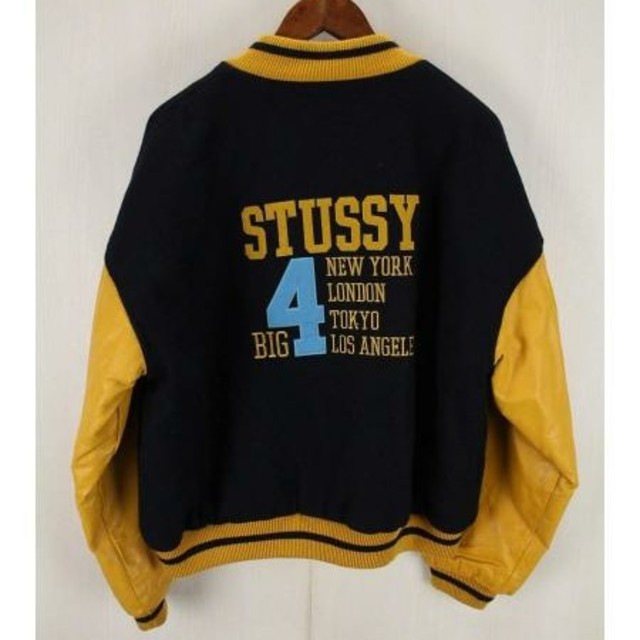 STUSSY(ステューシー)のshochans19様専用　stussy big4 スタジャン 袖レザー  メンズのジャケット/アウター(スタジャン)の商品写真