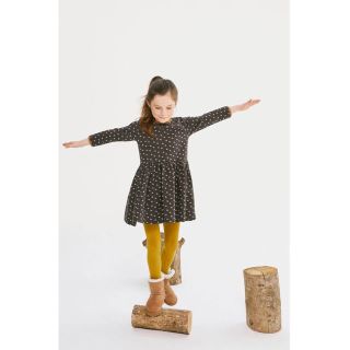 プチバトー(PETIT BATEAU)のRinrin様専用♡3ans プチバトー ゴールドモチーフワンピース(ワンピース)