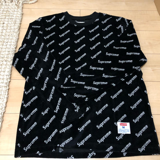 Supreme Velour Diagonal Logo