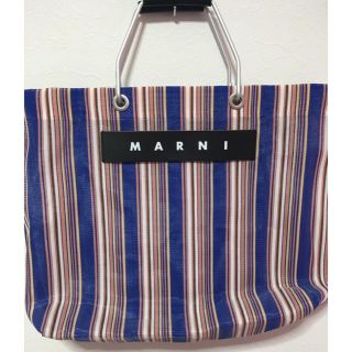 マルニ(Marni)のマルニフラワーカフェ トートバッグ ブルー(トートバッグ)