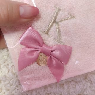 メゾンドフルール(Maison de FLEUR)の新品未使用♡メゾンドフルール♡イニシャルハンカチ♡K(ハンカチ)