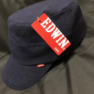 エドウィン(EDWIN)の■新品未使用■タグ付き EDWINキャップ ネイビー(キャップ)