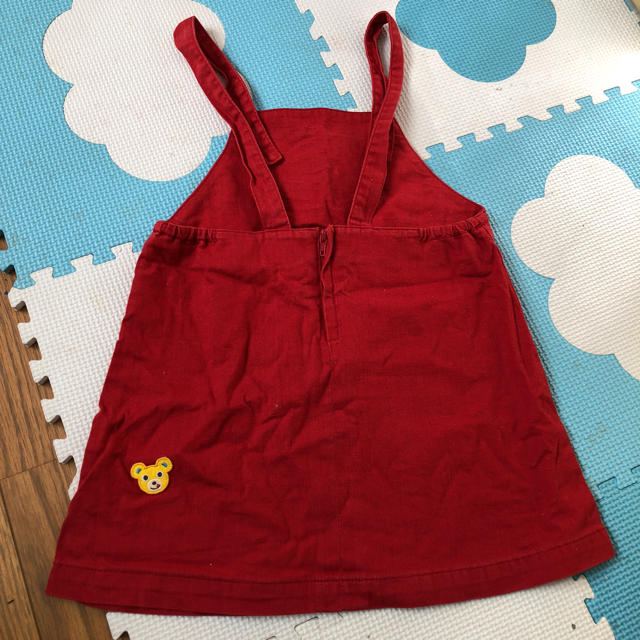 mikihouse(ミキハウス)のミキハウス ジャンパースカート 90サイズ キッズ/ベビー/マタニティのキッズ服女の子用(90cm~)(ワンピース)の商品写真