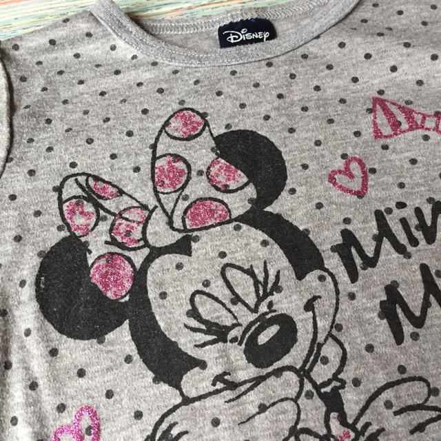 Disney(ディズニー)のミニーちゃん長袖シャツ★120cm キッズ/ベビー/マタニティのキッズ服女の子用(90cm~)(Tシャツ/カットソー)の商品写真