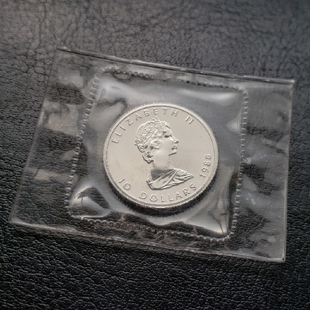 メイプルリーフ プラチナ9995 1/4oz コイン 1997 カナダ+