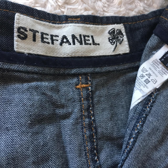 STEFANEL(ステファネル)のデニムスカート ステファネル STEFANEL スタッズ デザイナーズ レディースのスカート(ひざ丈スカート)の商品写真