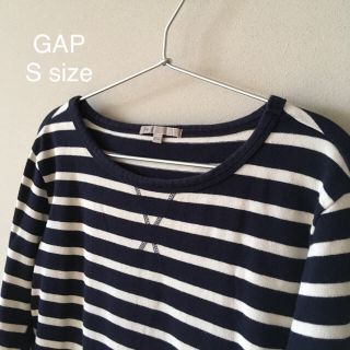 ギャップ(GAP)のGAP◇Sサイズ◇ボーダーデザインカットソー 紺/白(カットソー(長袖/七分))