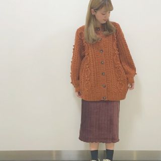 ダブルクローゼット(w closet)のダブルクローゼット　ベロアスカート(ひざ丈スカート)