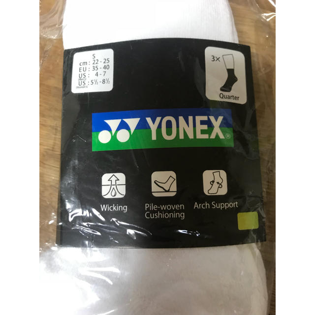 YONEX(ヨネックス)のYONEX 靴下 3足セット レディースのレッグウェア(ソックス)の商品写真