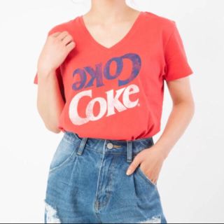 セシルマクビー(CECIL McBEE)の新品 コカ・コーラ 「Coke」Tシャツ CECIL McBEE(Tシャツ(半袖/袖なし))