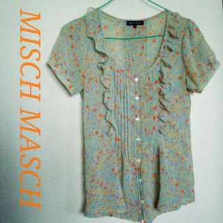 ミッシュマッシュ(MISCH MASCH)の送込☆花柄シフォンパフスリブラウス(シャツ/ブラウス(半袖/袖なし))