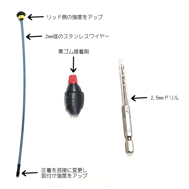 BMW・MINI（ミニR56後期）給油口ゴム・交換ワイヤー 工具付属（青）新品 自動車/バイクの自動車(車種別パーツ)の商品写真