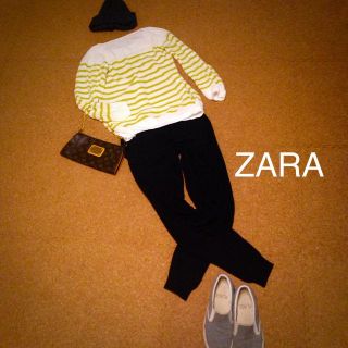 ザラ(ZARA)のZARA  リブ編みニットパンツ(カジュアルパンツ)