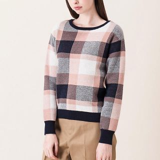 バーバリーブルーレーベル(BURBERRY BLUE LABEL)の美品 ブルーレーベル クレストブリッジ 2way ニット プルオーバー(ニット/セーター)