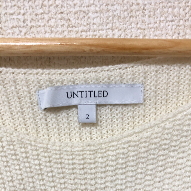 UNTITLED(アンタイトル)のUNTITLEDのチェックブラウスと白ニット レディースのトップス(シャツ/ブラウス(長袖/七分))の商品写真