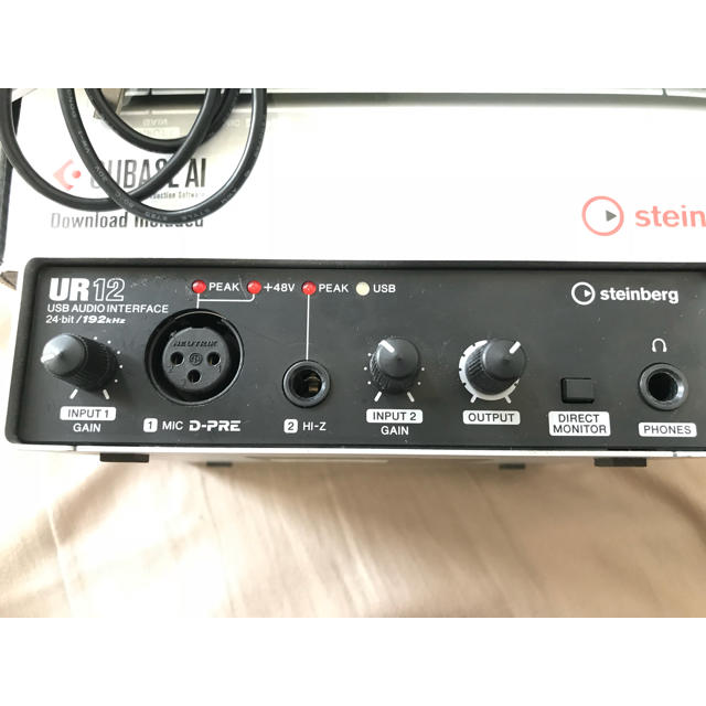 steinberg UR12 オーディオインターフェース 楽器のDTM/DAW(オーディオインターフェイス)の商品写真