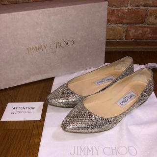 ジミーチュウ(JIMMY CHOO)の美品  ジミーチュウ  グリッター パンプス(ハイヒール/パンプス)