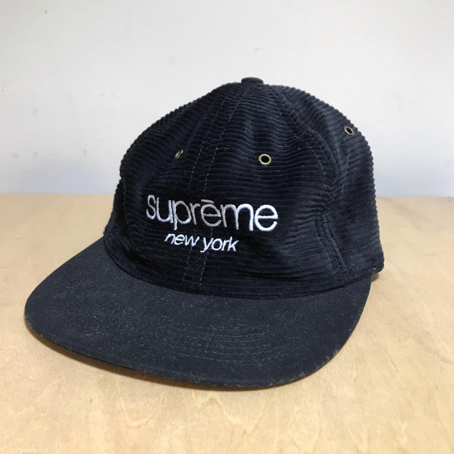 supreme classic logo cap シュプリーム  黒