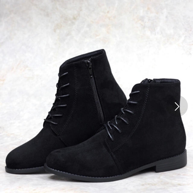 heather(ヘザー)の黒🖤レースアップブーツ レディースの靴/シューズ(ブーツ)の商品写真