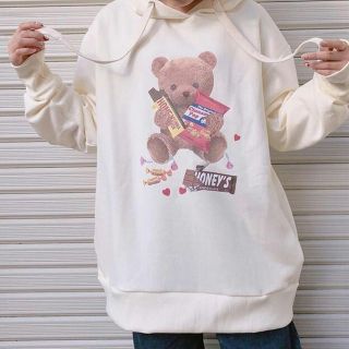 ハニーシナモン(Honey Cinnamon)のハニーシナモン♡お菓子まみれシナモンパーカー(パーカー)