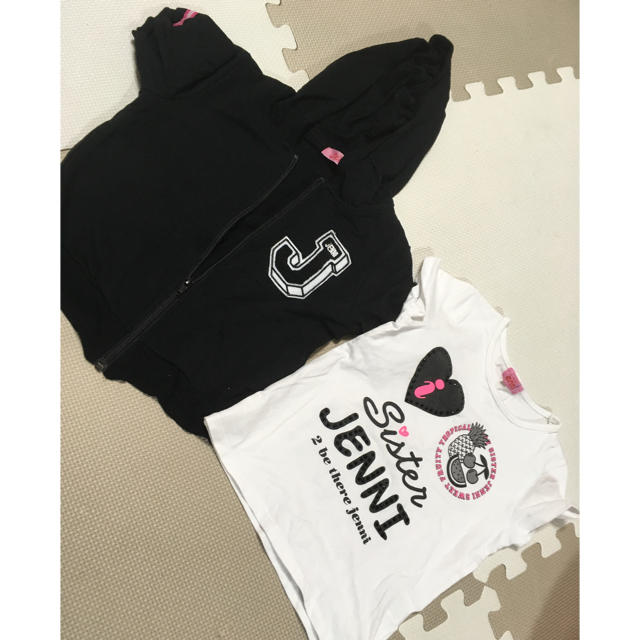 JENNI(ジェニィ)のJENNIE パーカーTシャツセット お値下げ中✩ キッズ/ベビー/マタニティのキッズ服女の子用(90cm~)(Tシャツ/カットソー)の商品写真