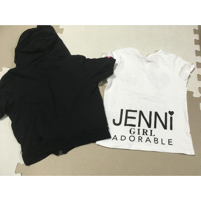 JENNI(ジェニィ)のJENNIE パーカーTシャツセット お値下げ中✩ キッズ/ベビー/マタニティのキッズ服女の子用(90cm~)(Tシャツ/カットソー)の商品写真