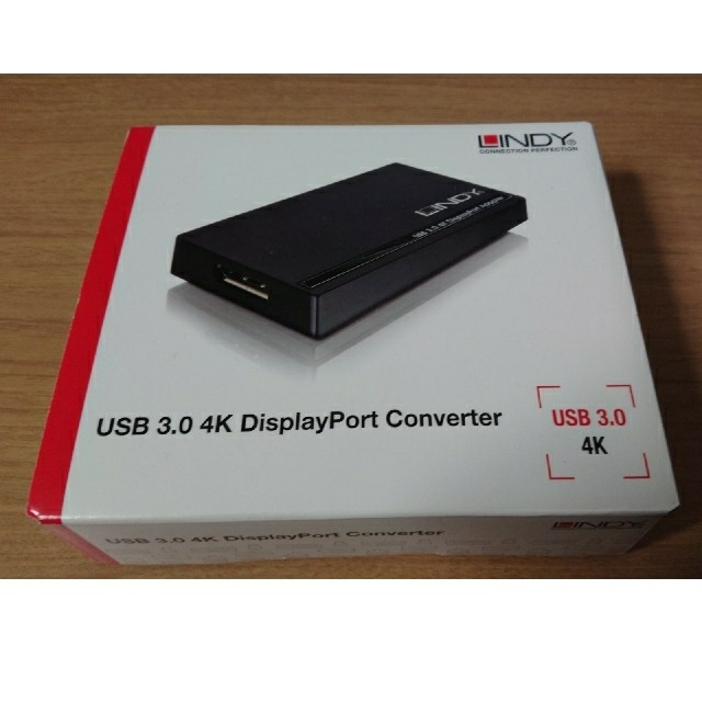 LINDY 4K対応 USB3.0-DisplayPort変換アダプタ