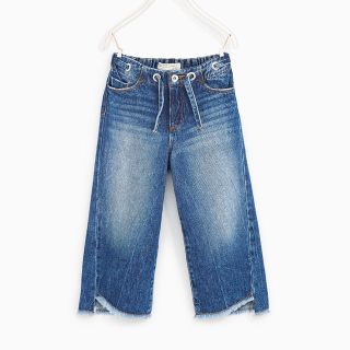 ザラキッズ(ZARA KIDS)の新品！ZARA kids デニム ワイドパンツ (パンツ/スパッツ)