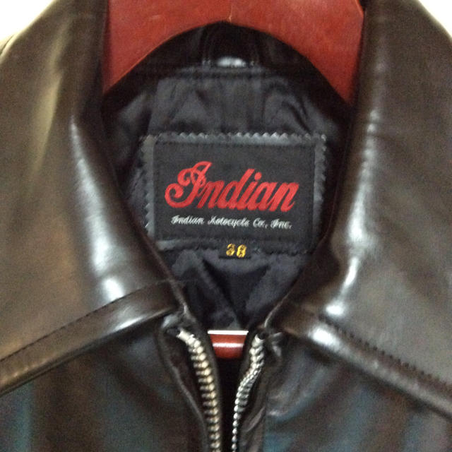 Indian(インディアン)のかざ様専用 Indian ライダースジャケット サイズ38 メンズのジャケット/アウター(ライダースジャケット)の商品写真