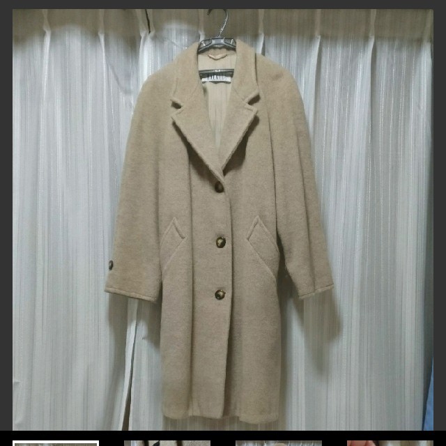 クリーニング済み MARELLA ロングコート 40 Mサイズ ベージュ お手ごろ