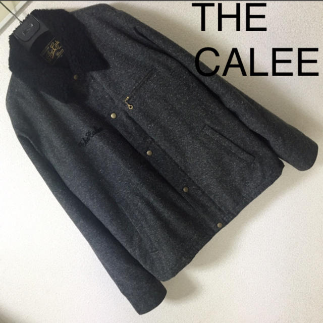 CALEE(キャリー)の◆レア◆CALEE キャリー◆ごま塩 裏ボアジャケット チェーン刺繍 L グレー メンズのジャケット/アウター(その他)の商品写真