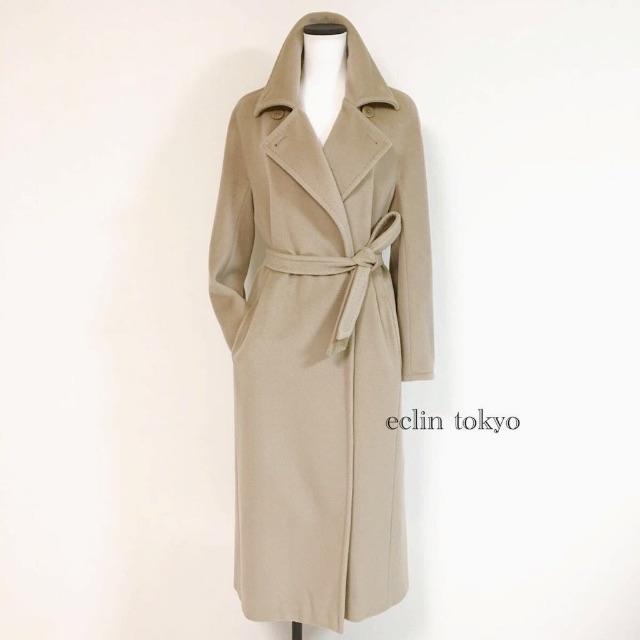 Max Mara(マックスマーラ)のマックスマーラ《白タグ》 マヌエラ カシミヤ混  ロング コート E868 レディースのジャケット/アウター(ロングコート)の商品写真