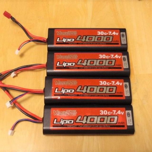 Ｊ40ーｙｂ4000　ヨコモ　7.4V　4000バッテリー４本エンタメ/ホビー