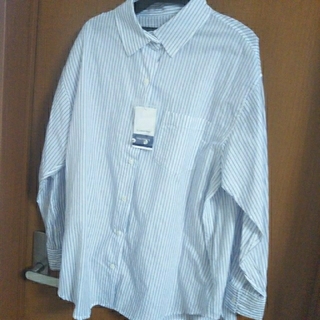 ルクールブラン(le.coeur blanc)のルクールブラン　コットンリネン2wayビッグシャツ(シャツ/ブラウス(長袖/七分))