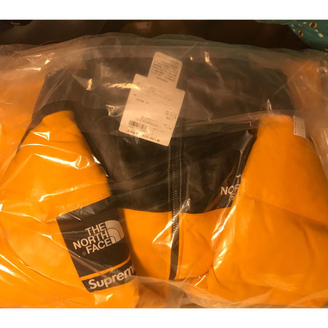 Supreme(シュプリーム)のSサイズ supreme 新品 tnf leather nuptse メンズのジャケット/アウター(ダウンジャケット)の商品写真