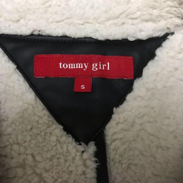 tommy girl(トミーガール)のトミーガール　フェイクムートン　ライダース【hn様専用】 レディースのジャケット/アウター(ライダースジャケット)の商品写真