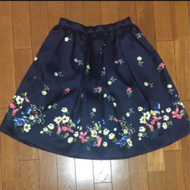 31 Sons de mode(トランテアンソンドゥモード)の咲夜様 パネルプリントスカート レディースのスカート(ひざ丈スカート)の商品写真